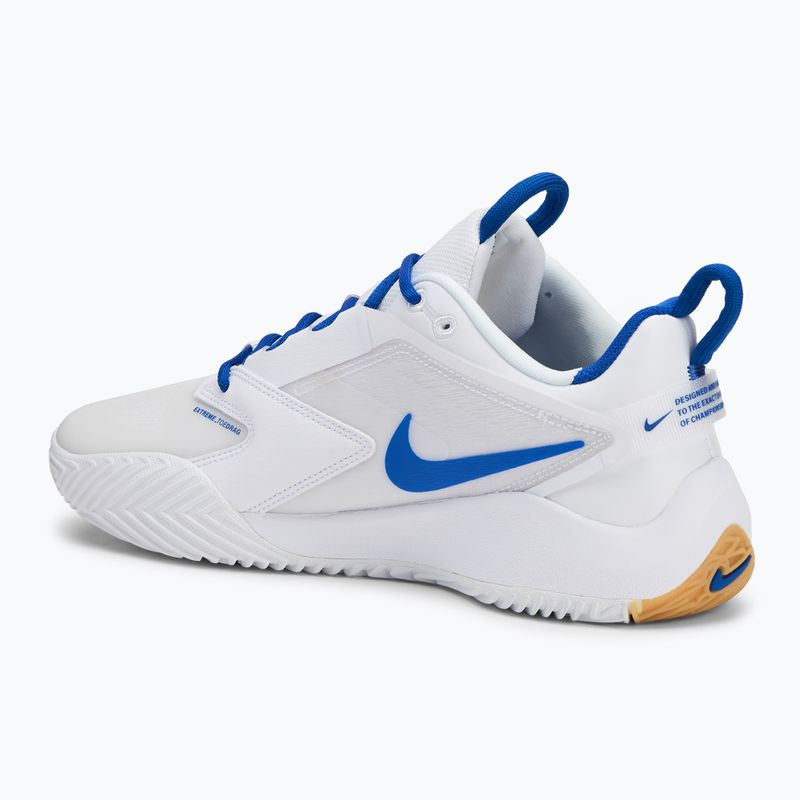 Nike Zoom Hyperace 3 pallavolo scarpe bianco / gioco royal / polvere di fotone 3