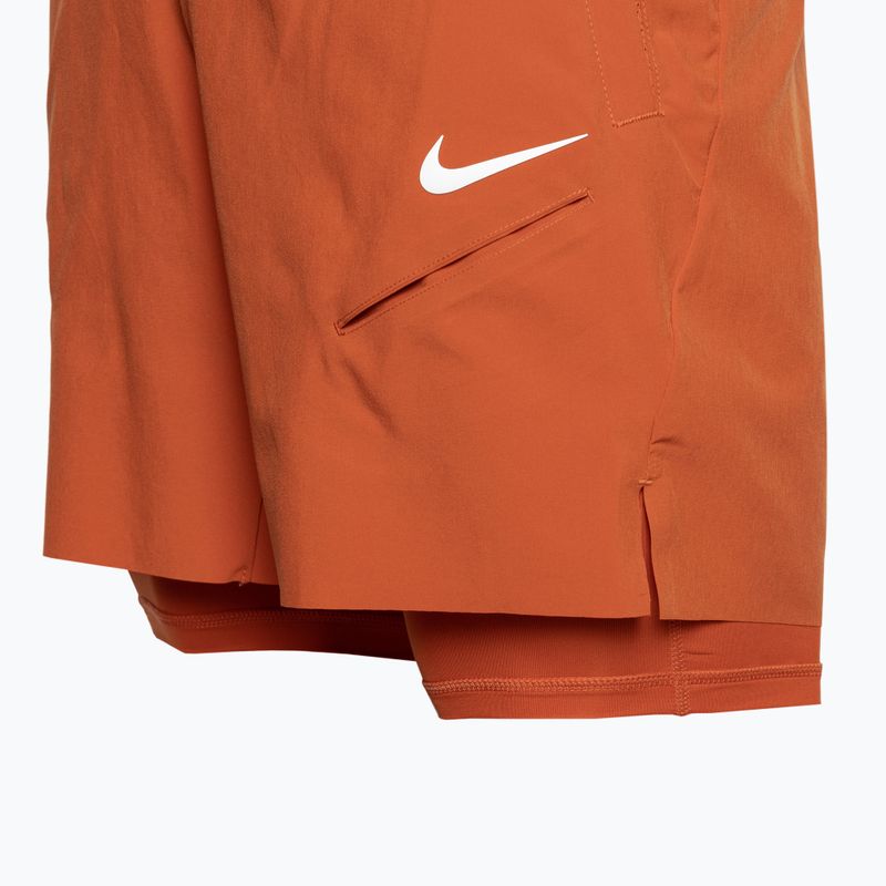 Pantaloncini da tennis Nike Court Dri-Fit Slam rust factor/pink quartz/white Uomo 3