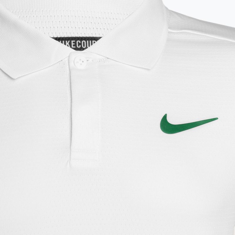 Polo Nike Court Dri-Fit Advantage Tennis Uomo bianco/malchite 3