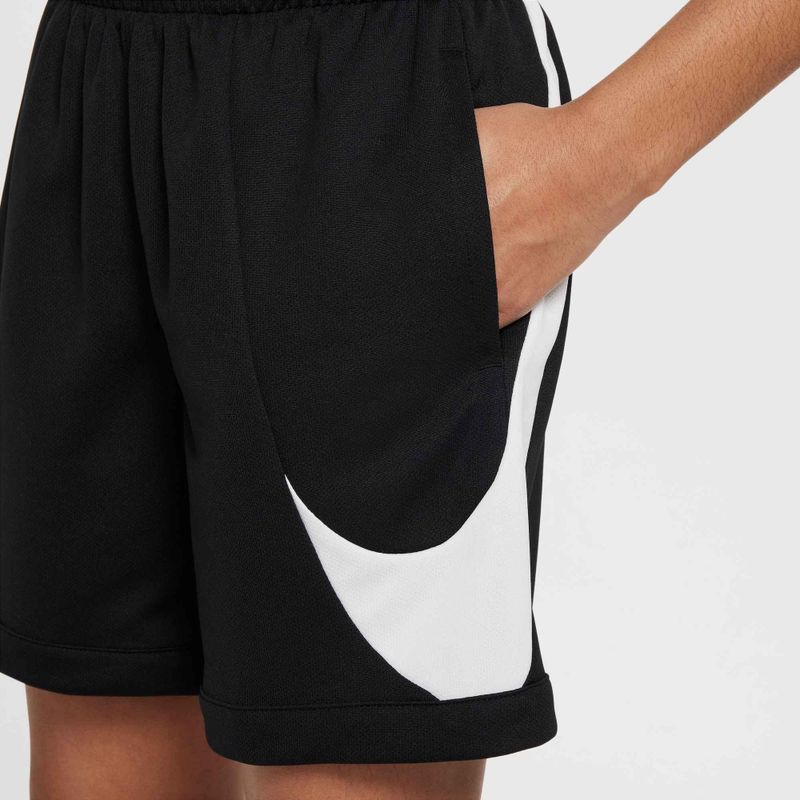 Pantaloncini da allenamento Nike Dri-Fit Multi+ da bambino nero/bianco/nero 3