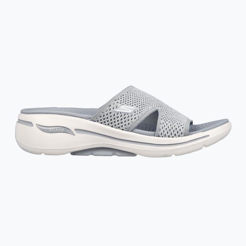 SKECHERS Go Walk Arch Fit Sandal Joyful grigio donna 9