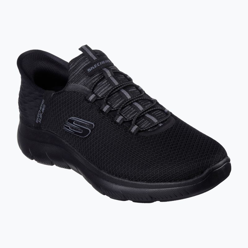 SKECHERS Slip-in Summits Uomo Scarpe nere di alta gamma 8