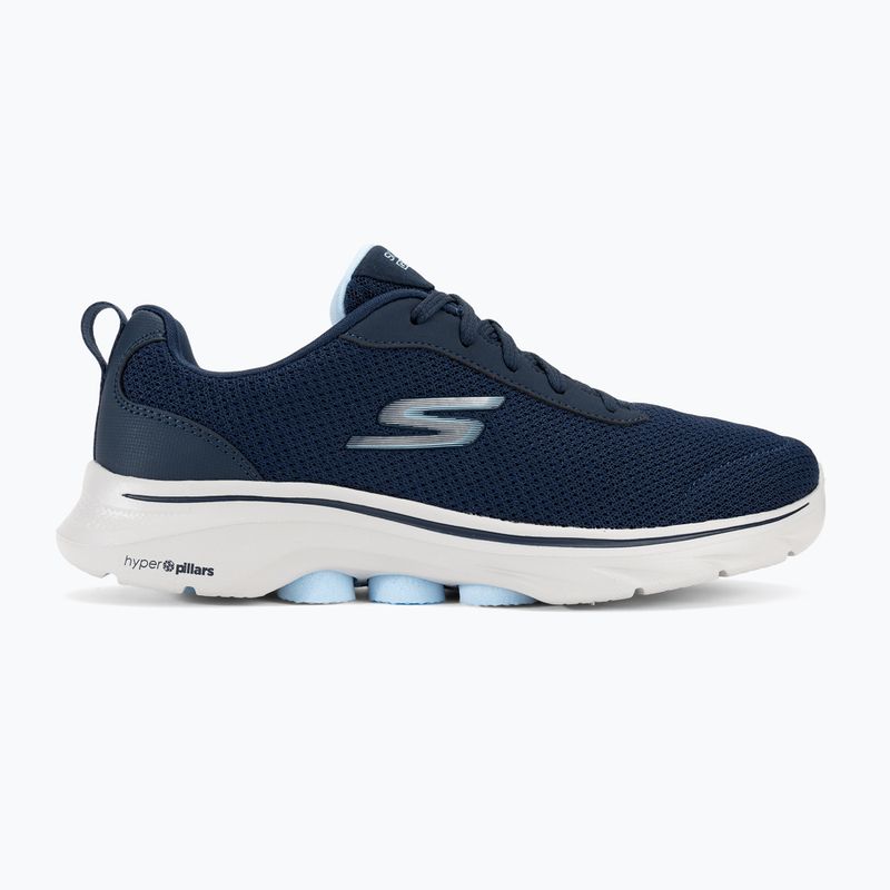 Scarpe SKECHERS Go Walk 7 Clear Path donna navy/bianco/blu chiaro 2
