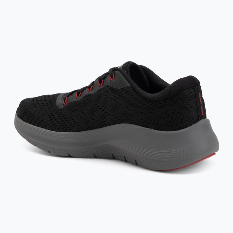 SKECHERS scarpe da uomo Arch Fit 2.0 nero/rosso 3