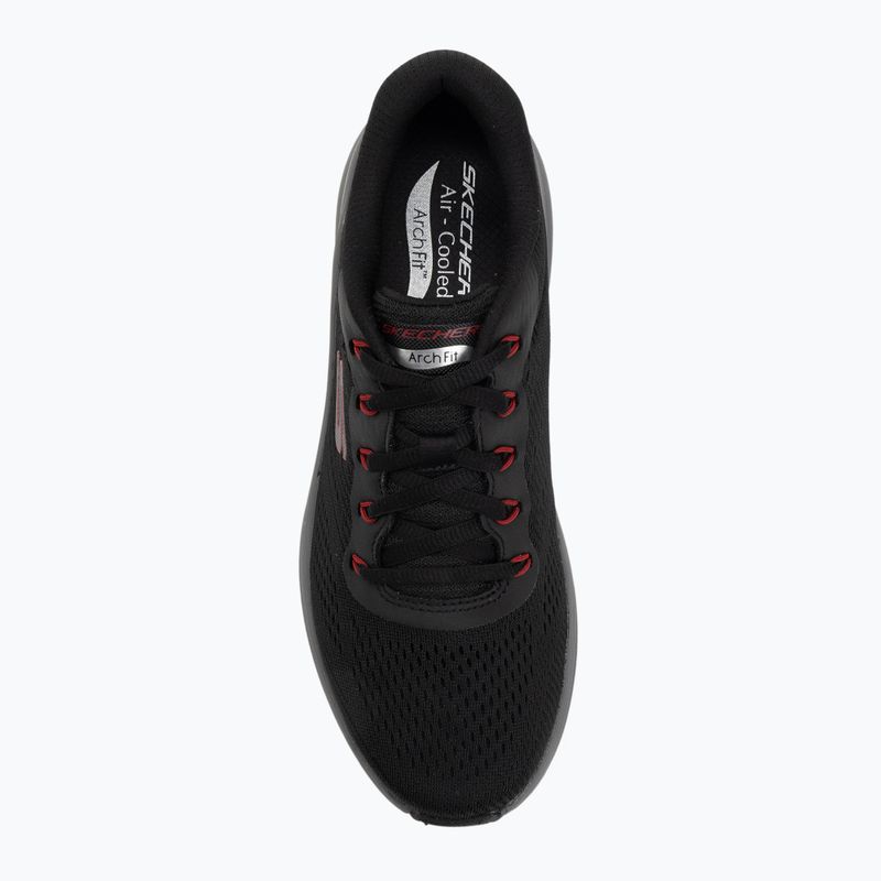 SKECHERS scarpe da uomo Arch Fit 2.0 nero/rosso 5