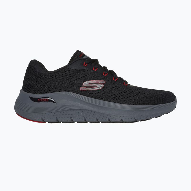 SKECHERS scarpe da uomo Arch Fit 2.0 nero/rosso 9