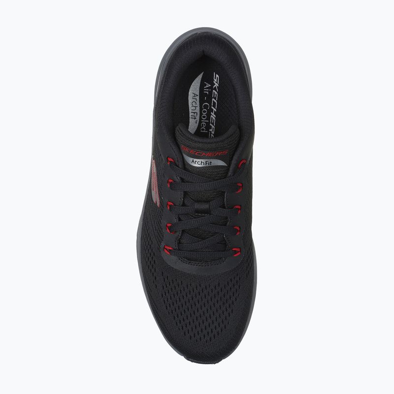 SKECHERS scarpe da uomo Arch Fit 2.0 nero/rosso 11