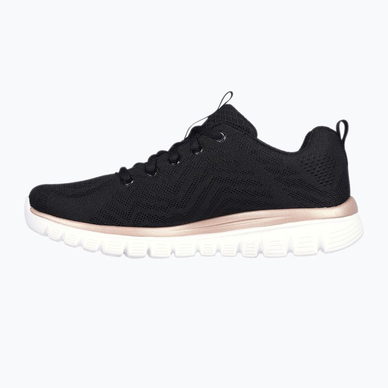SKECHERS Graceful Get Connected nero/oro scarpe da donna 10