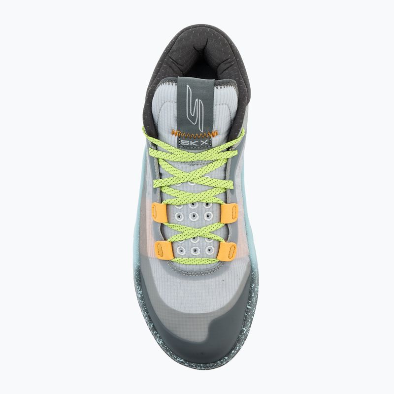 SKECHERS SKX Resagrip scarpe da basket uomo grigio/giallo 5
