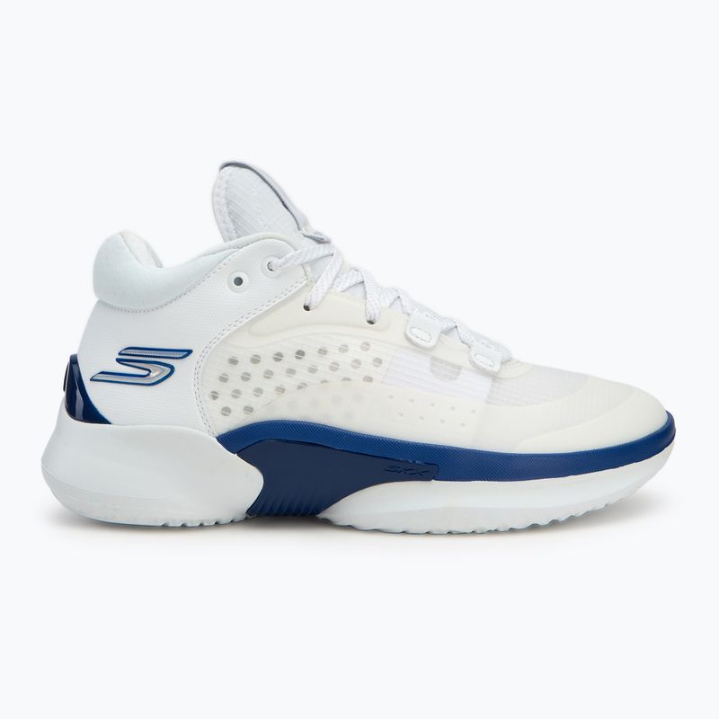 SKECHERS SKX Resagrip scarpe da basket uomo bianco/blu 2