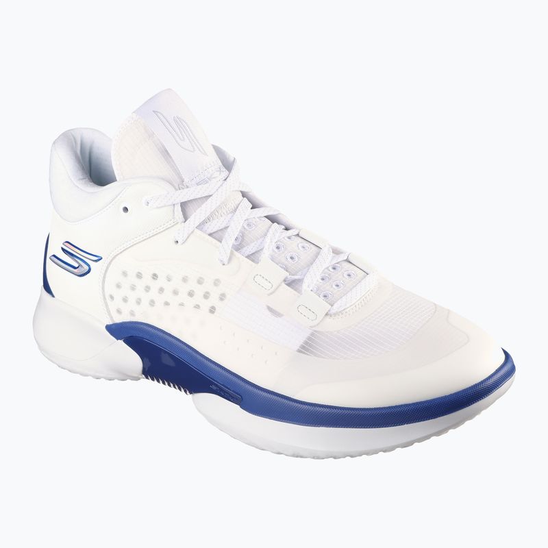 SKECHERS SKX Resagrip scarpe da basket uomo bianco/blu 8