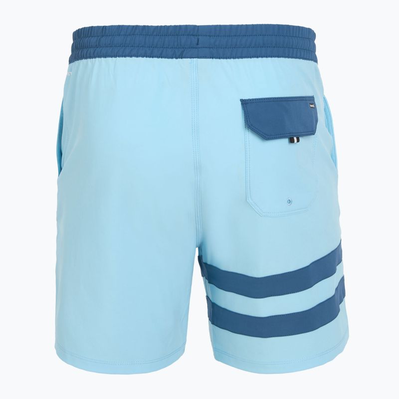 Pantaloncini da bagno Hurley Phantom Eco Block Party Volley 17" blu da sogno da uomo 2