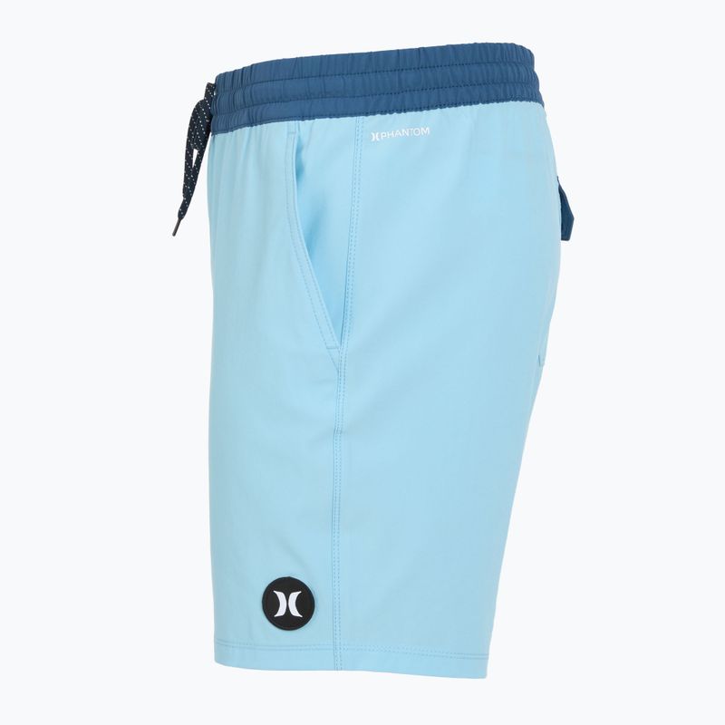 Pantaloncini da bagno Hurley Phantom Eco Block Party Volley 17" blu da sogno da uomo 3