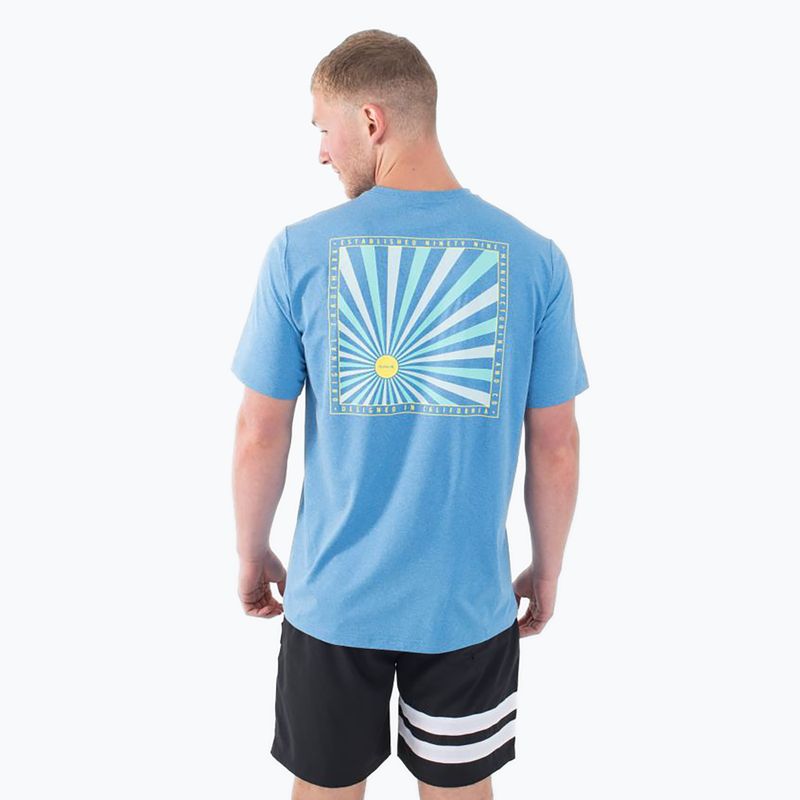 Maglietta Hurley Everyday Hybrid Upf kingdom blu heather da uomo 4