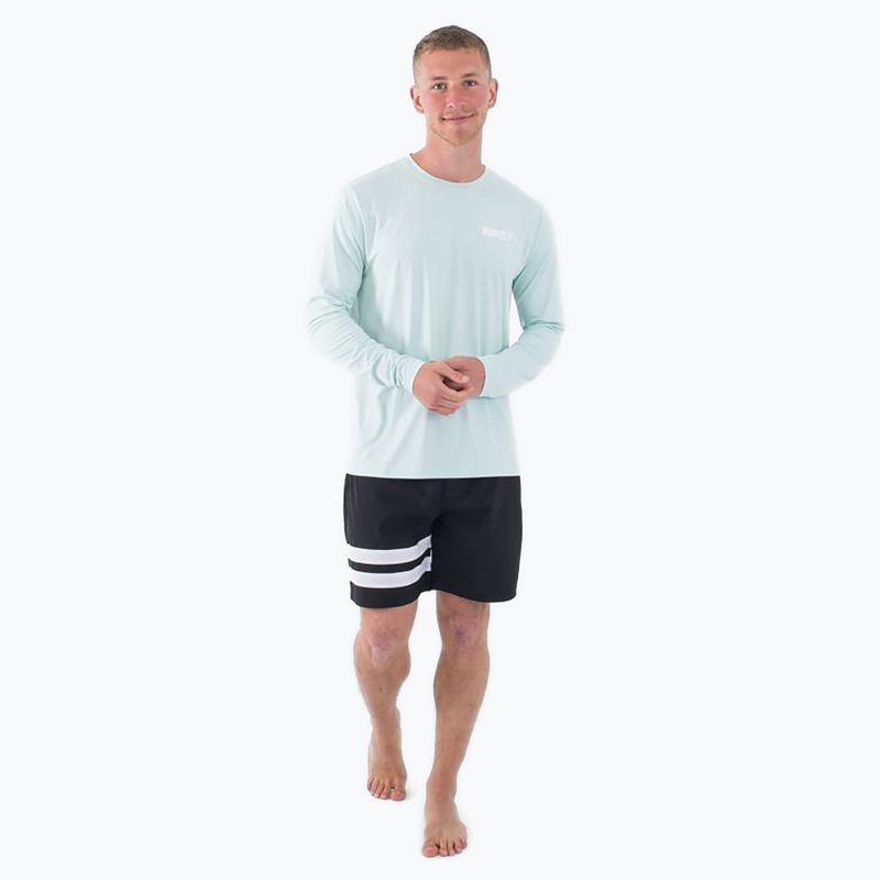 Hurley Everyday Hybrid Upf a maniche lunghe marrone kelp da uomo 2