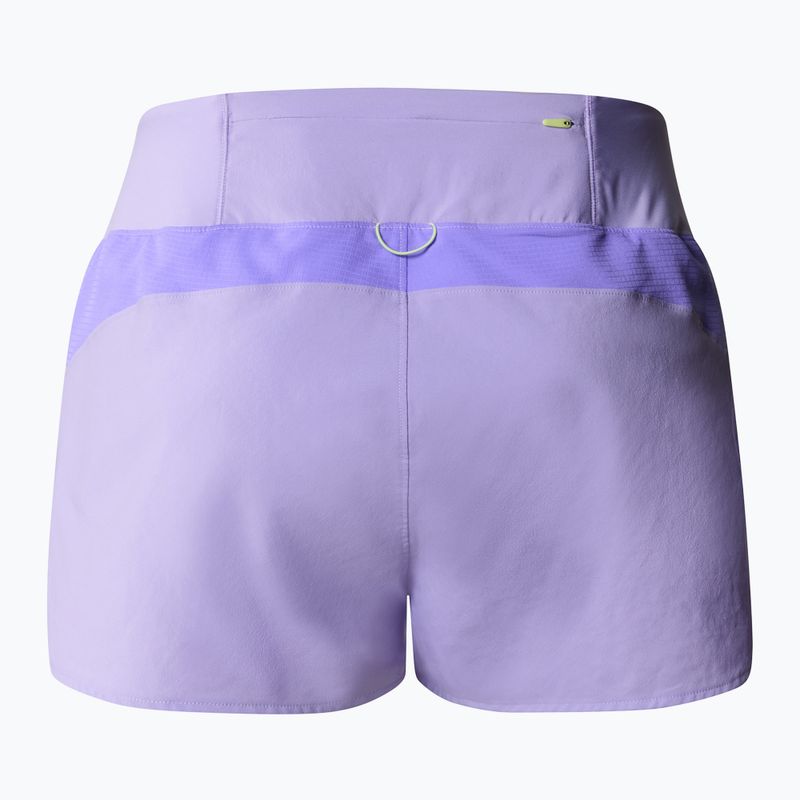 Pantaloncini da corsa da donna The North Face Sunriser Short 2.5In viola ottico/viola alto 2