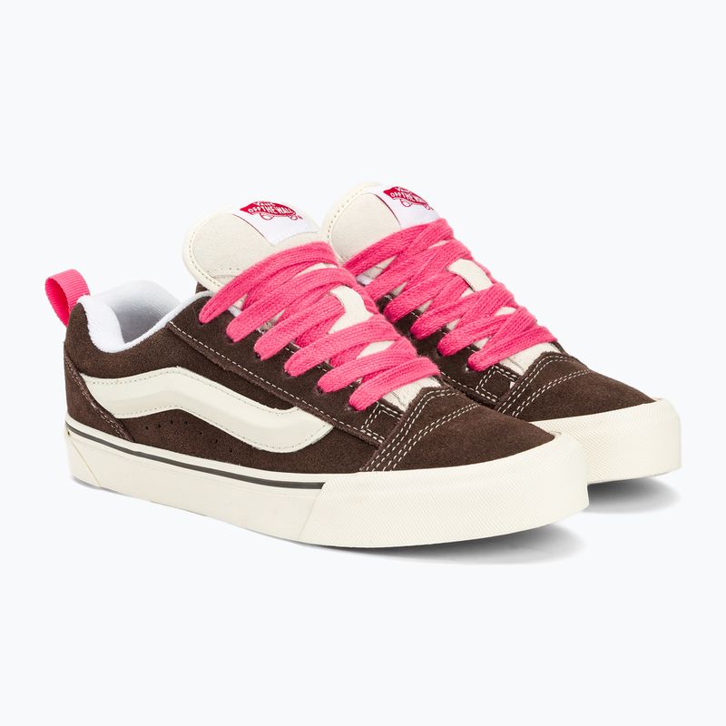 Scarpe Vans Knu Skool marrone/bianco vero 4