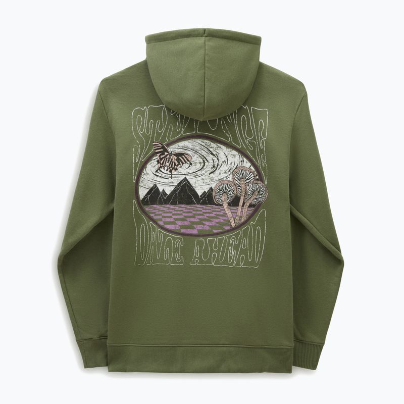 Felpa con cappuccio Vans Dazed Strange Bff Donna olivine 2