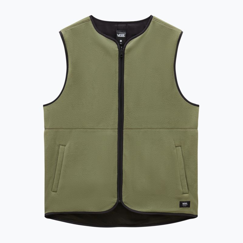 Gilet senza maniche reversibile Vans Rosewood da uomo olivine