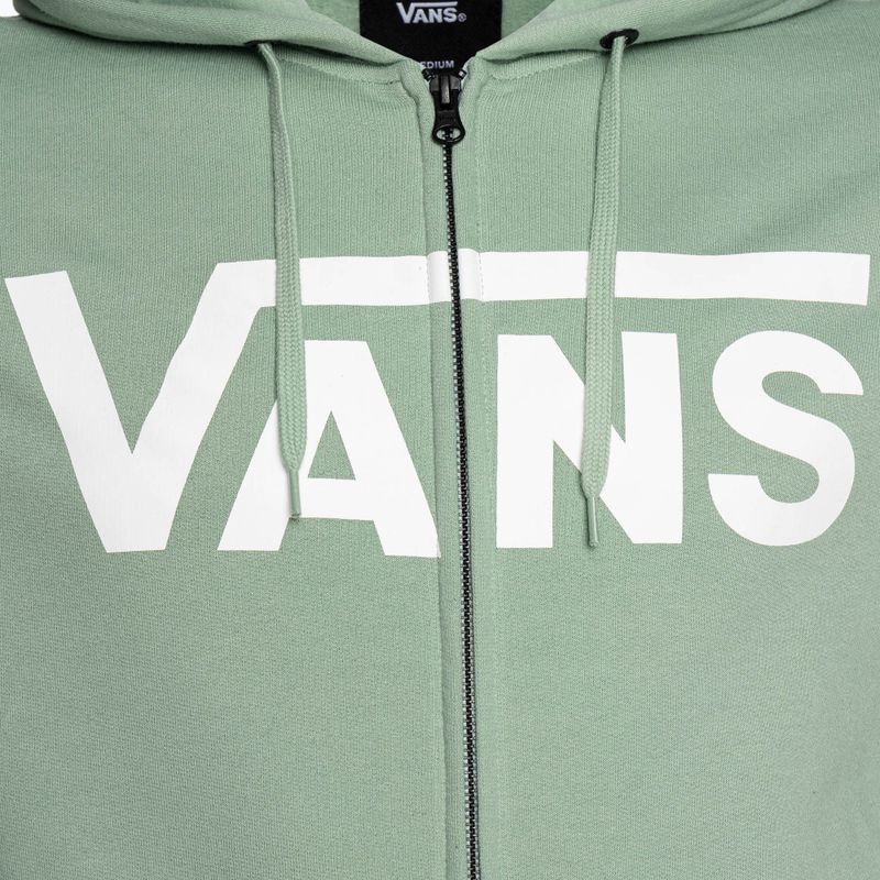 Felpa da uomo Vans Mn Vans Classic Zip Hoodie Ii verde iceberg 3