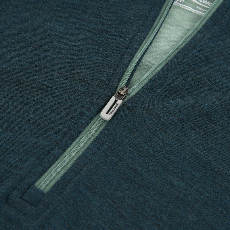 Smartwool Classic Thermal Merino Base Layer 1/2 Zip Hoodie da donna in scatola twilight/verde artico 3