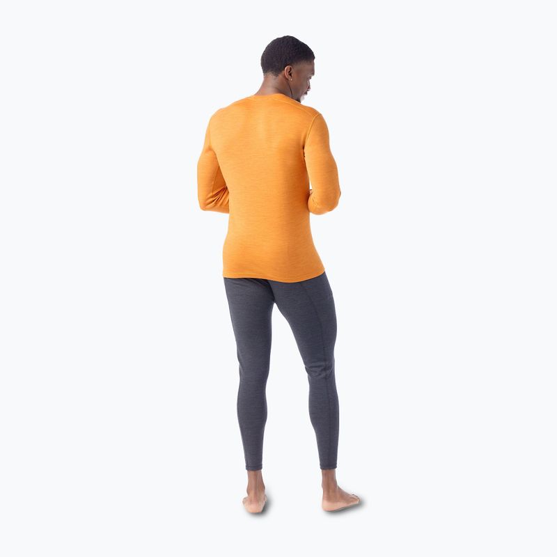 Smartwool Merino 250 Baselayer Crew Uomo in scatola manica lunga termica marmalade heather 2