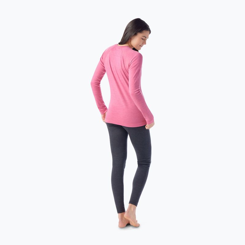 Smartwool Merino 250 Baselayer Crew Boxed garden donna manica lunga termica rosa heather 2