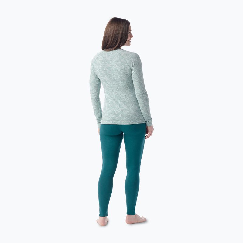 Maglia termica da donna Smartwool Merino 250 Baselayer Crew Boxed arctic green digi snow 2