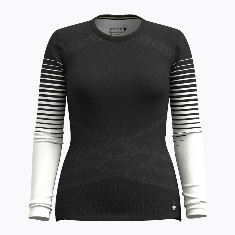 Maglia termica da donna Smartwool Intraknit Thermal Merino Base Layer Pattern Crew black 3