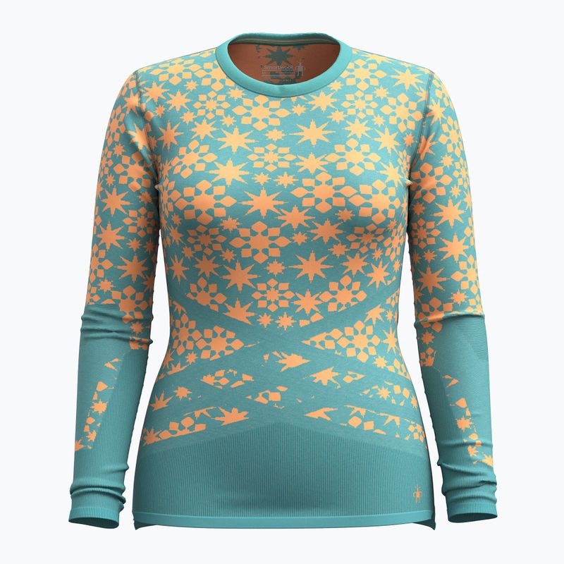 Maglia termica da donna Smartwool Intraknit Thermal Merino Base Layer Pattern Crew cascade 3