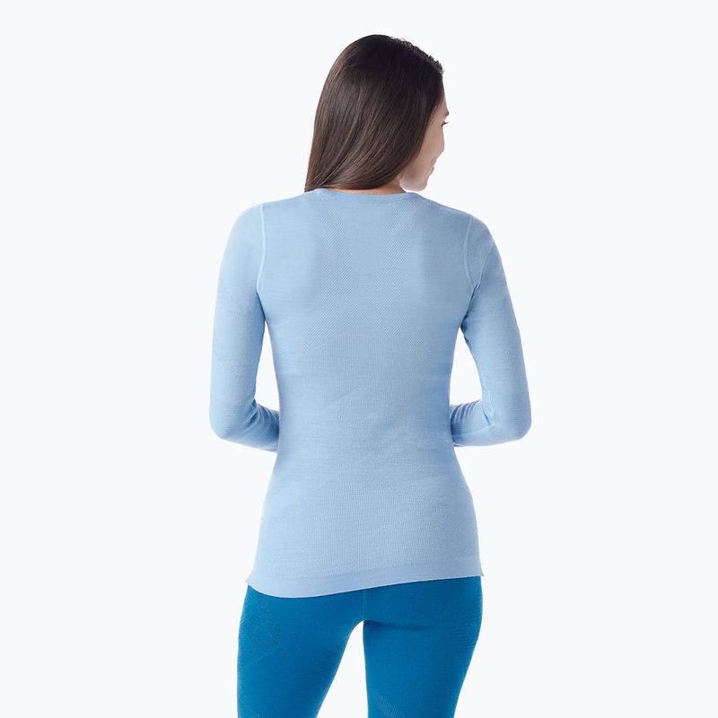 Maglia termica da donna Smartwool Intraknit Thermal Merino Baselayer Crew serene blue/white 2