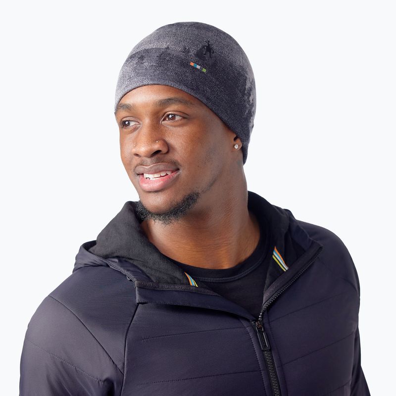 Smartwool Merino Reversible Cuffed cap charcoal foggy pines 2