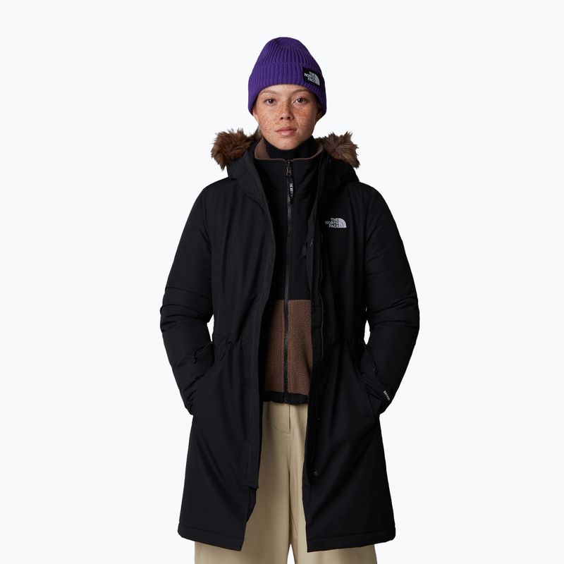 Piumino da donna The North Face Zaneck Parka nero/nero 4