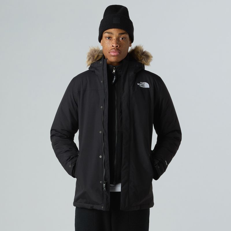 Giacca a piumino da uomo The North Face Zaneck nero/nero 4