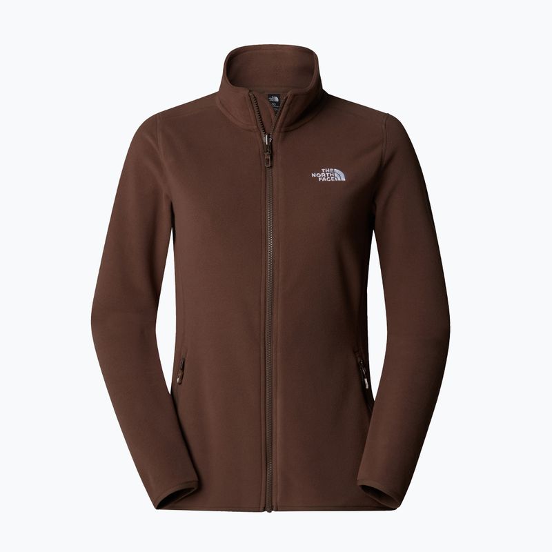 Felpa The North Face 100 Glacier FZ marrone fumo da donna 5