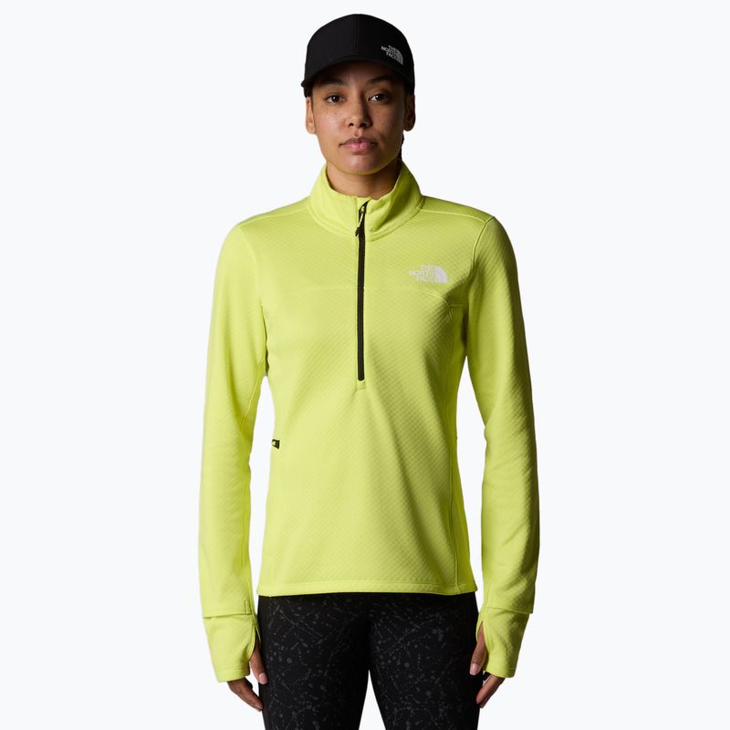 Felpa running da donna The North Face Winter Warm Pro 1/4 Zip giallo lucciola