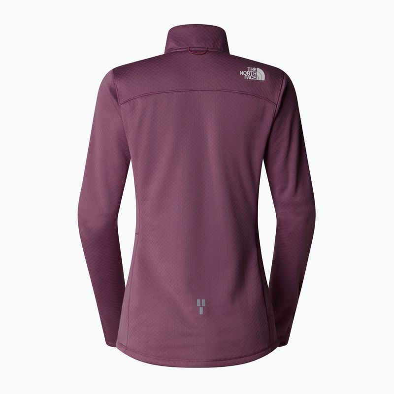 Felpa running donna The North Face Winter Warm Pro 1/4 Zip mezzanotte malva 5