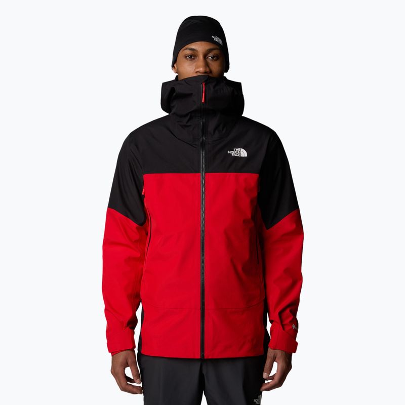 Giacca da pioggia da uomo The North Face Jazzi 3L Gtx ad alto rischio rosso / nero