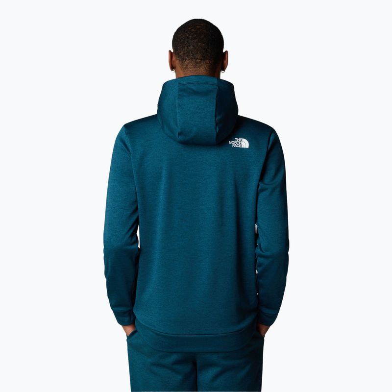 Felpa uomo The North Face Reaxion Fleece P/O Hoodie midnight petrol dark heather 3