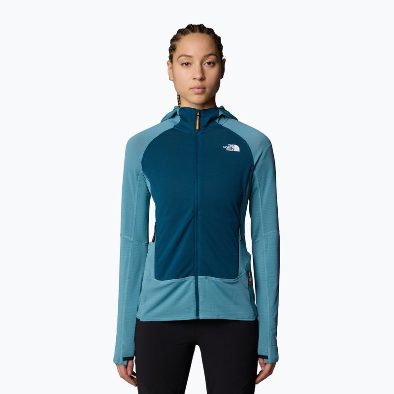 Felpa con cappuccio The North Face Bolt Polartec Donna algae blue/midnight petrol