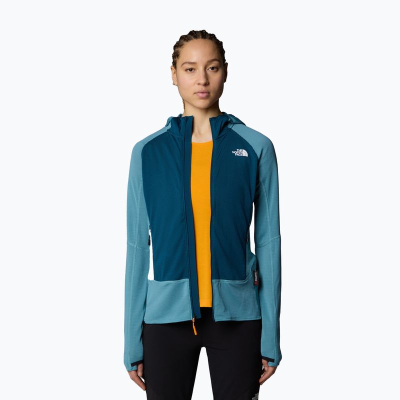 Felpa con cappuccio The North Face Bolt Polartec Donna algae blue/midnight petrol 4