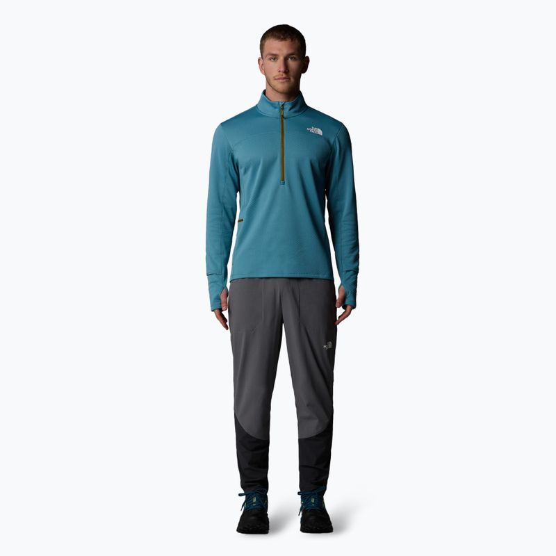 Felpa da corsa da uomo The North Face Winter Warm Pro 1/4 Zip blu alghe 2