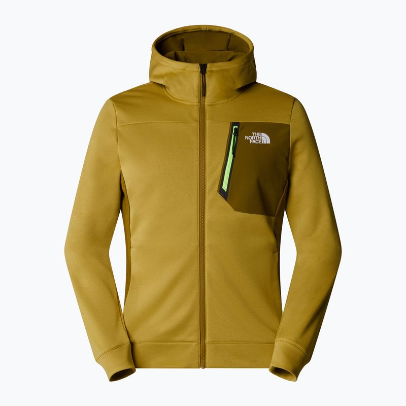 Felpa The North Face Mountain Athletics Full Zip Fleece da uomo verde ambra/verde muschio 5