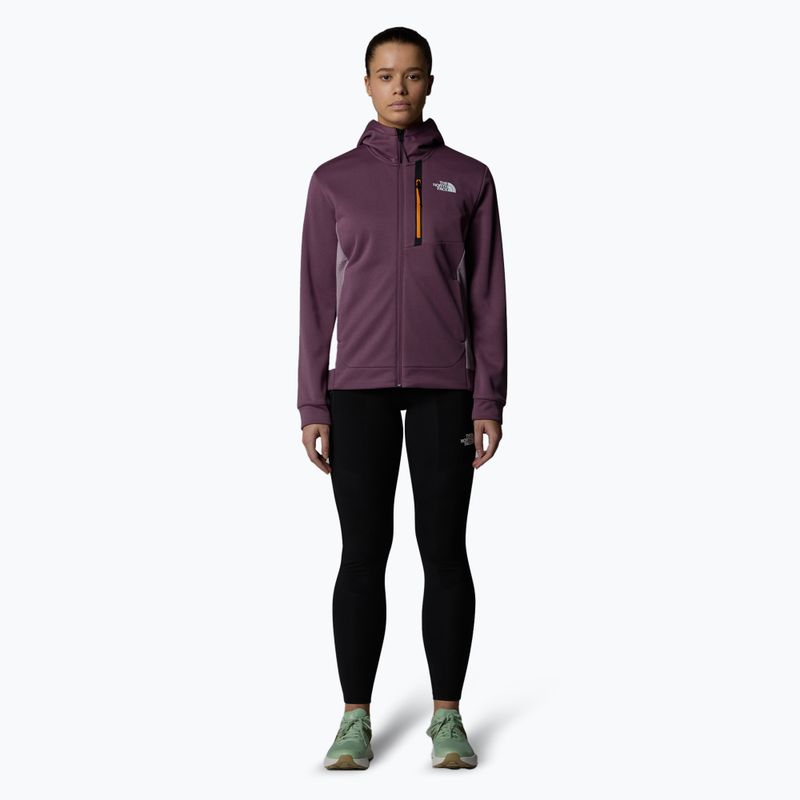 Felpa da donna The North Face Mountain Athletics FZ Fleece mezzanotte malva/viola gesso 2