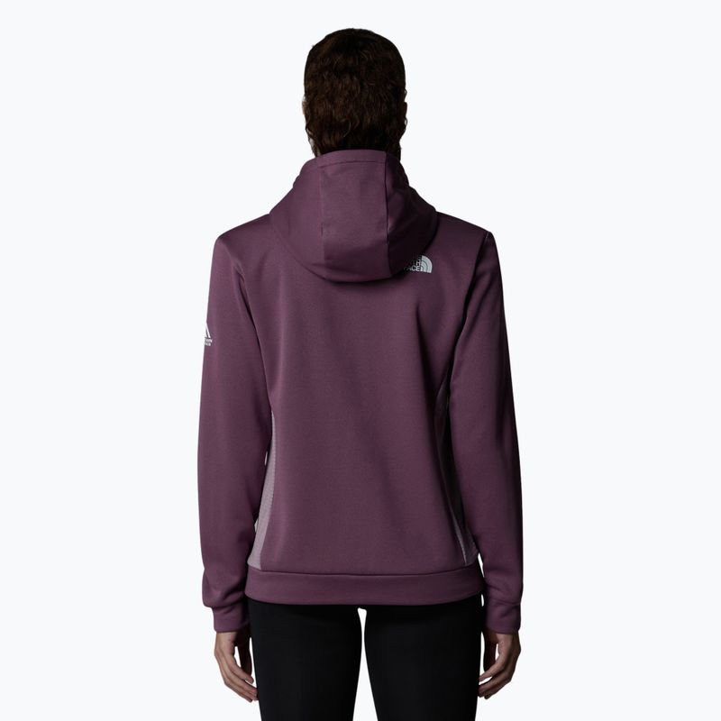 Felpa da donna The North Face Mountain Athletics FZ Fleece mezzanotte malva/viola gesso 3