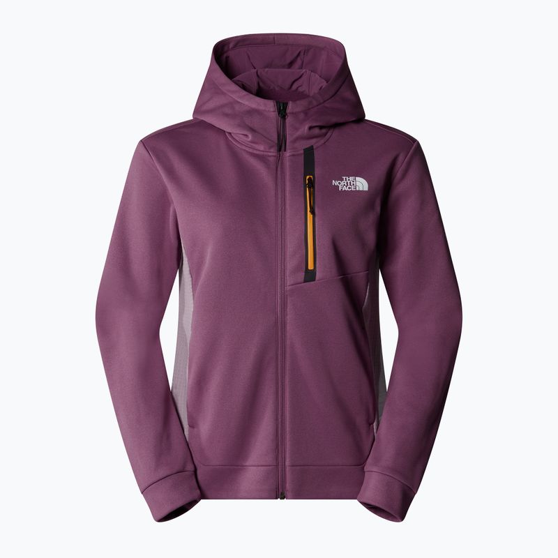 Felpa da donna The North Face Mountain Athletics FZ Fleece mezzanotte malva/viola gesso 4