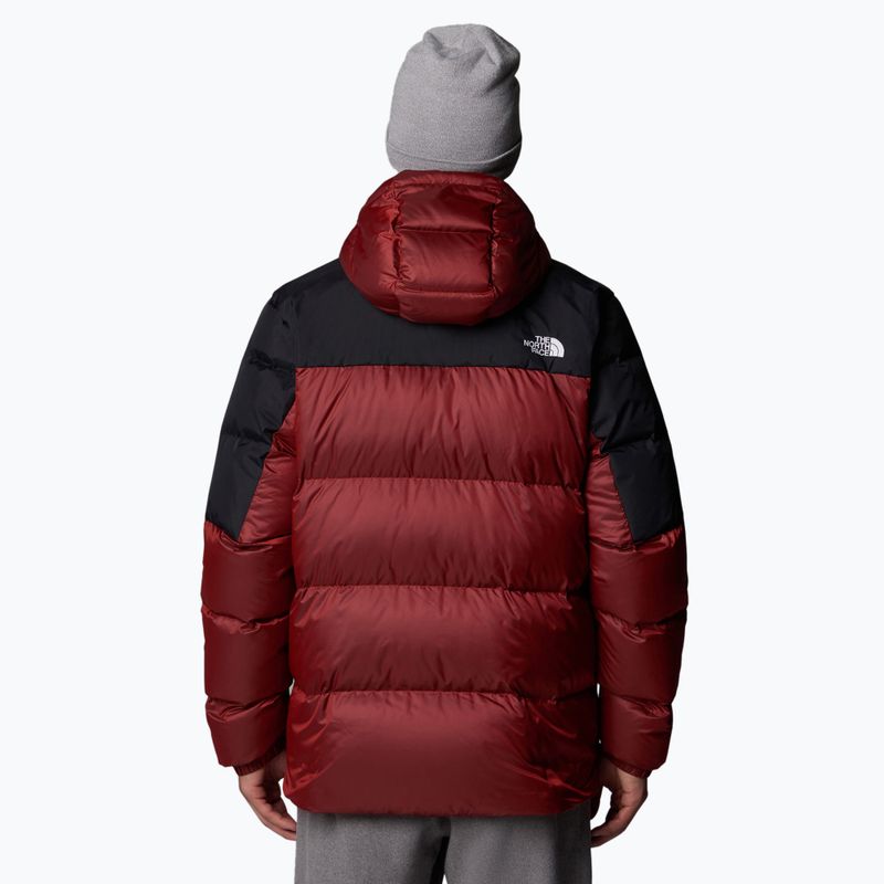 Piumino da uomo The North Face Diablo Down 2.0 Hoodie ad alto rischio rosso/nero heather 3