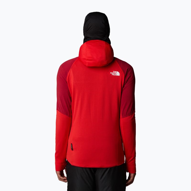 Felpa con cappuccio da uomo The North Face Bolt Polartec rosso alto rischio/rosso granata 3