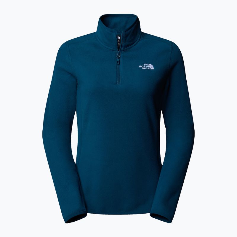 Felpa donna The North Face 100 Glacier 1/4 Zip midnight petrol 4