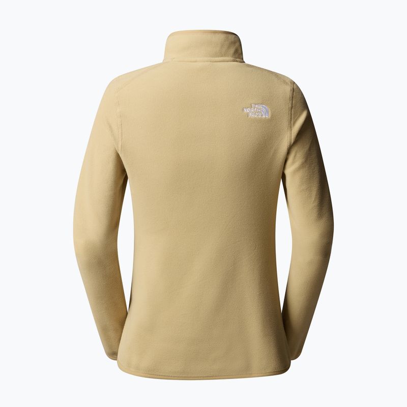 Felpa The North Face donna 100 Glacier 1/4 Zip kaki stone 2